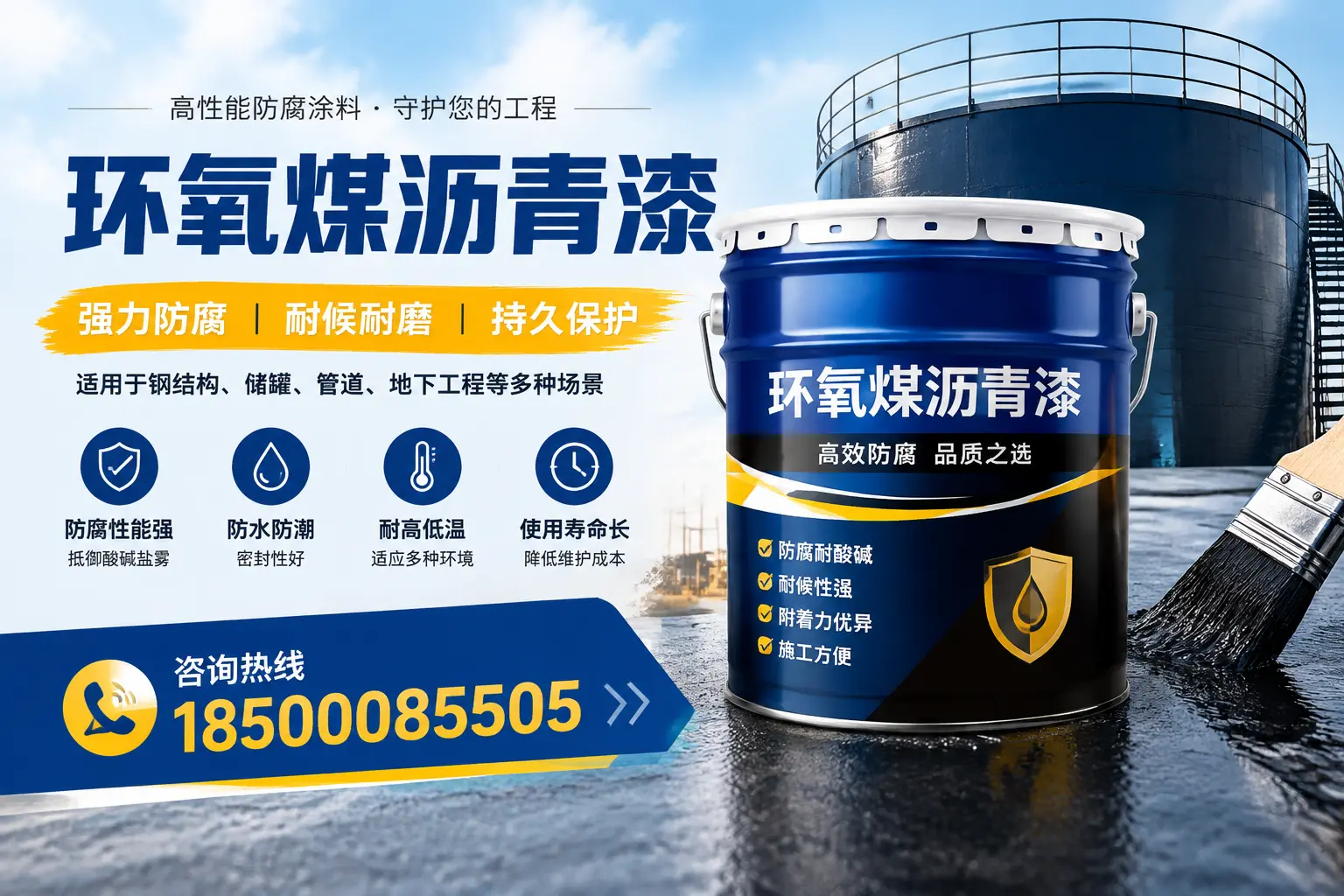 环氧煤沥青漆在工业中的应用,长治企业的选择