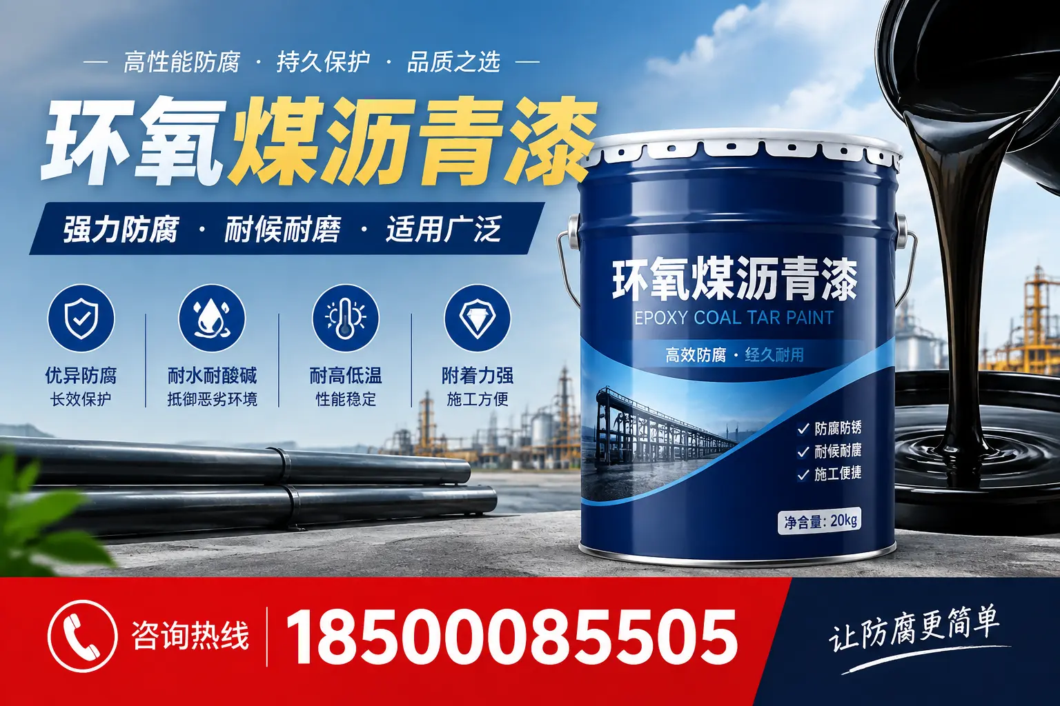 环氧煤沥青漆在不同气候条件下的表现分析,长治适用性